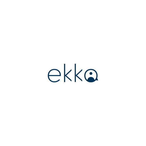 SIMPLE LOGO - ekko Letters then dm after Design by Saveht