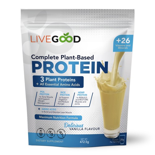 ***GUARANTEED PRIZE*** - LABEL DESIGN for Protein Powder -*****NEW***** Design by ag16