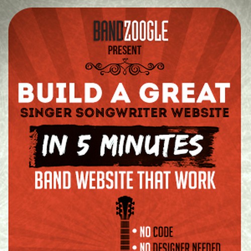 Bandzoogle needs a new banner ad Design by Sefroute1