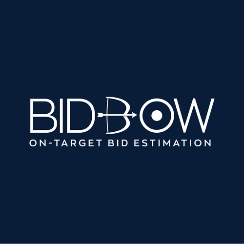 Logo for a construction bidding software product, design concept of "bow, arrow and target" Design by Equipe.X7