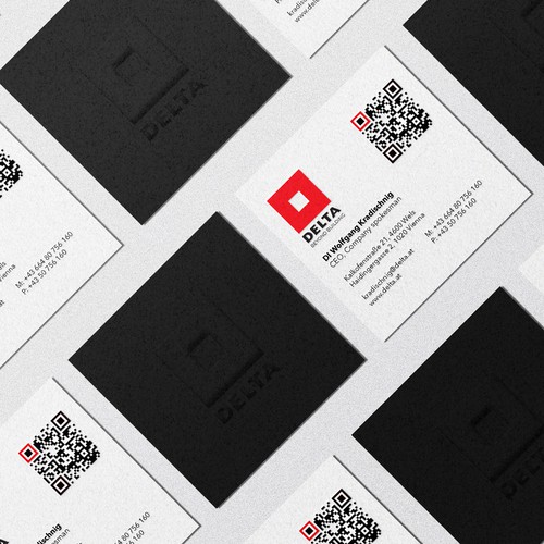 PNX GraphicsさんのDELTA Business Card Relaunchデザイン