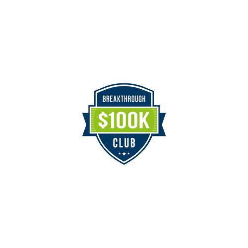 Breakthrough 100k Club Logo Design Design by Gonçalo Rica