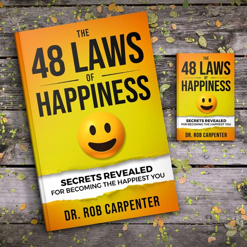 Design a fun and playful cover for a secrets to happiness book Design by Sam Arts Studio