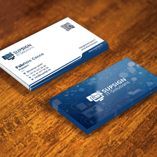 Business Card for IT-Company (MSP & Development, Signage) Réalisé par boniamin