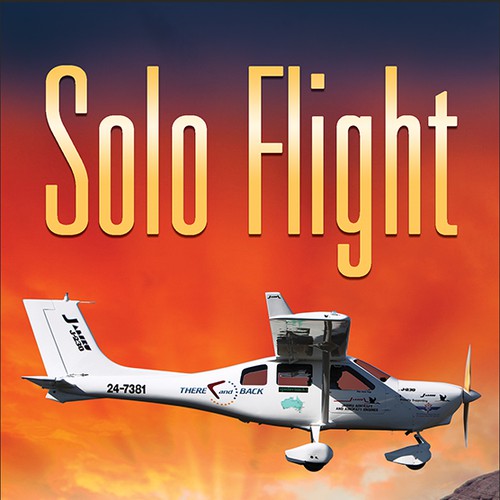 Solo Flight. Design an awesome book cover that captures the adventure of flight. Design by MOberkrom Design