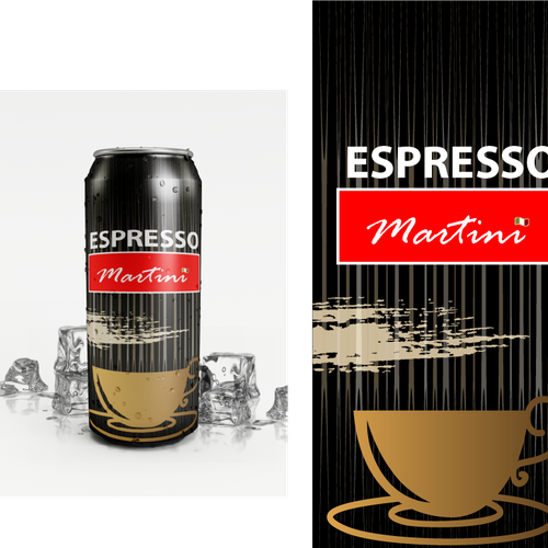 Logo / Product Design for new Espresso Martini beverage Design by morgan marinoni