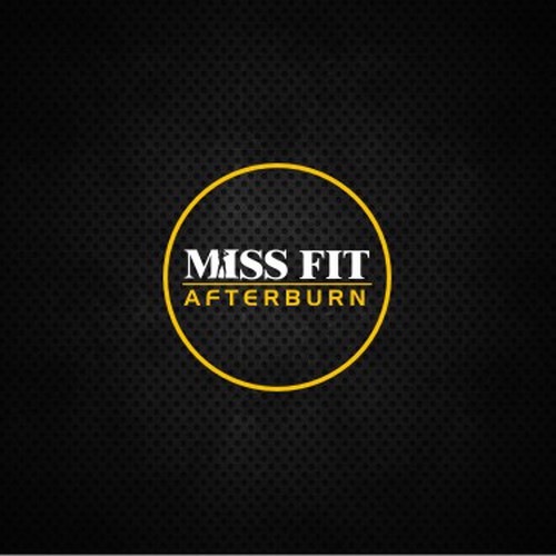Create a strong woman´s only fitness logo for miss fit afterburn