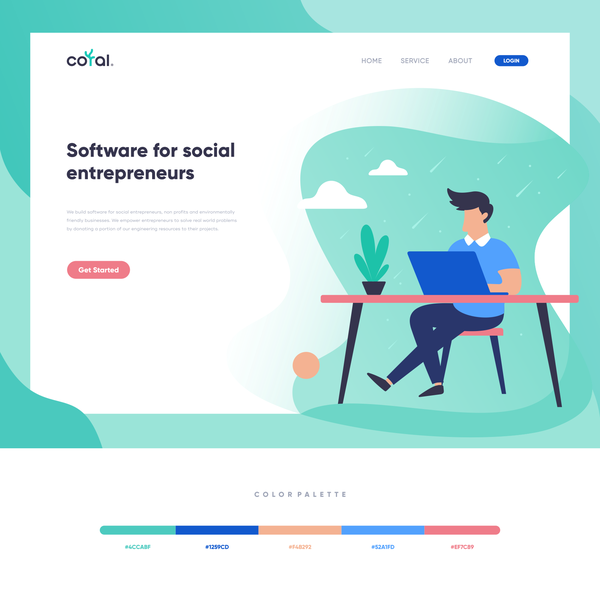 Design by GREAT. titled "Coral Logo and Brand Guidelines"