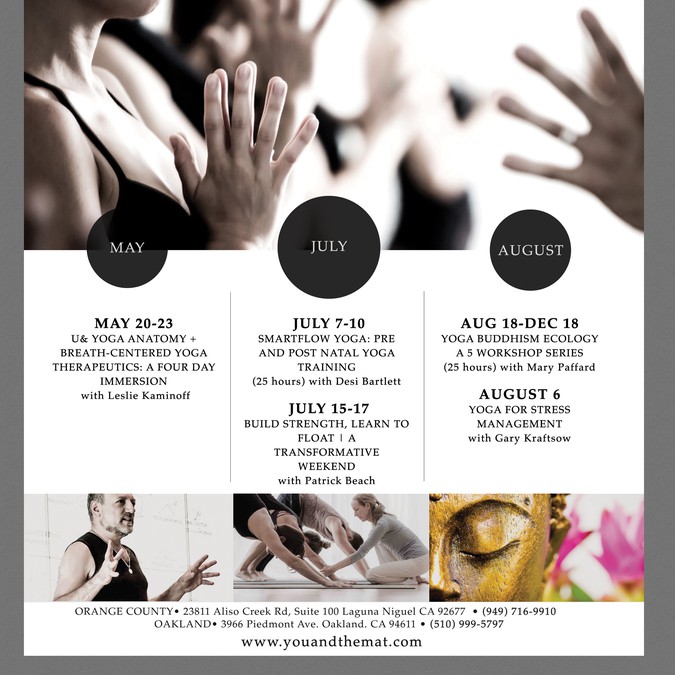 Yoga Events Flyer Design Postcard, flyer or print contest