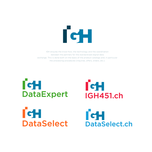 Redesign / Relaunch: Digital data processing Brand incl. sub-brands Design by INSPart