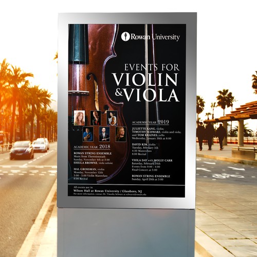 Music Series Poster violin/viola Design by Bayu5150