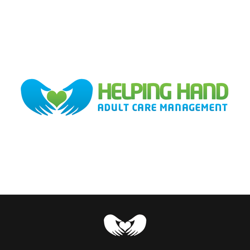 logo for Helping Hand Adult Care Management Design by Defunkt