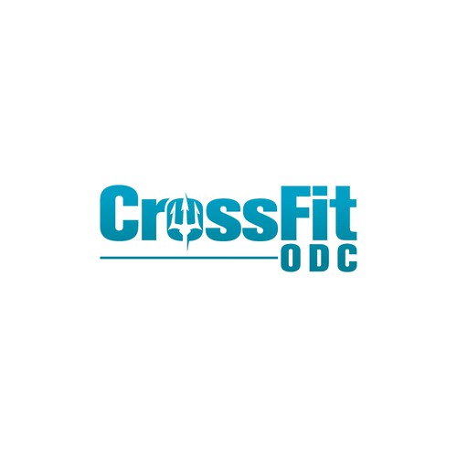 Logo pour une salle de CrossFit (France), thématique : trident, mer, odyssée, poseidon … Design by Arsart Design