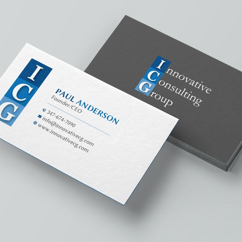 ICG Business Cards Design by Brandmaker artist