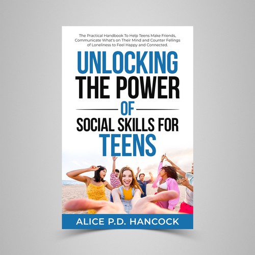 Minimalist Book cover for Teens ages 13-18 suffering from social anxiety and need to learn social skills Design por KMS Arafat