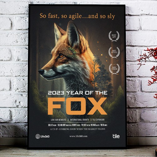 Life360 2023 Year of the Fox Poster Design by Sketch Media™