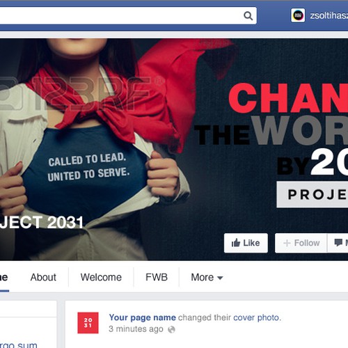 Create a Facebook Header design for PROJECT2031 Design réalisé par ArtisteXz