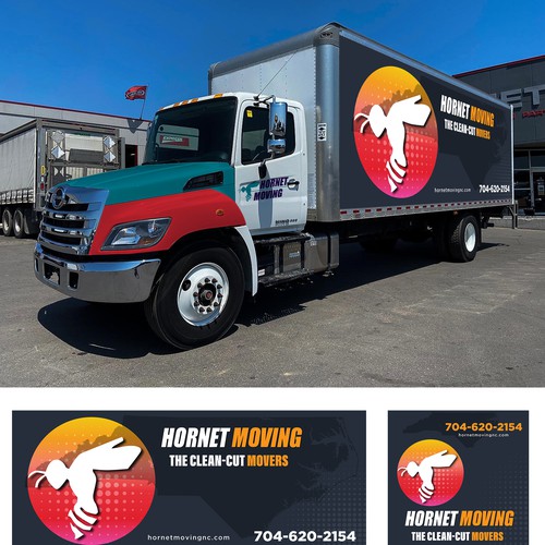 Hornet Moving truck Wrap Design by Logicainfo ♥