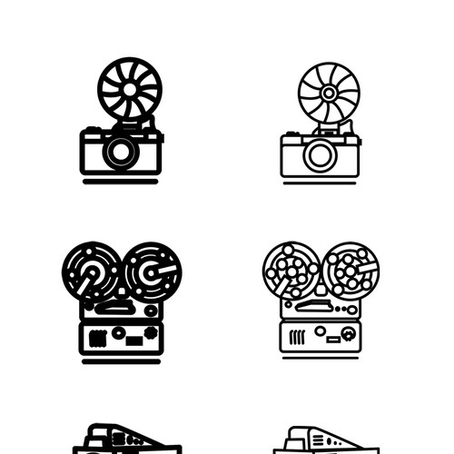 1960s era website icons Design por Kobalt