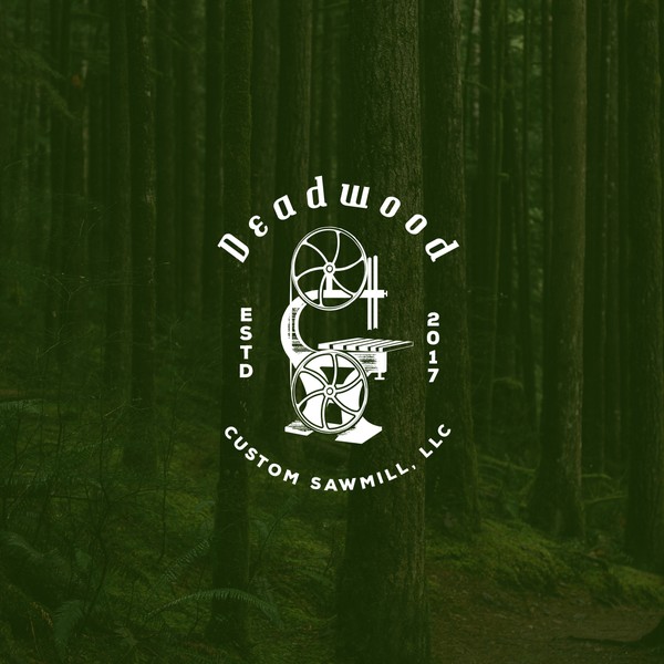 Design by Alam_H titled "Logo for Sawmill "DeadWood""