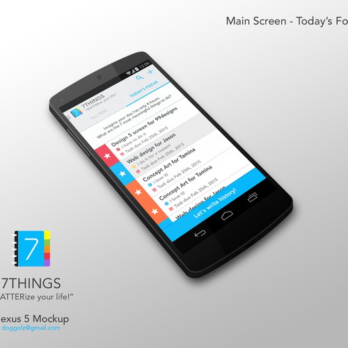 Design for Task-Management-App Design by doggolz