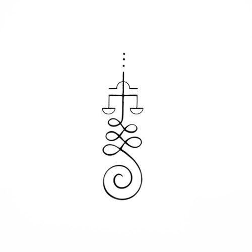 Unalome/Libra Scales Wrist Tattoo Design by LunaMia