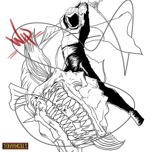 Fishing Astronaut - Swimbait Shirt Design von hayamgeulis