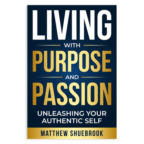 Living With Passion and Purpose Book Cover Design Design by Unboxing Studio