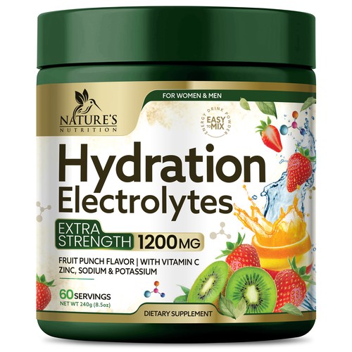 Hydration Electrolytes Design Needed for Nature's Nutrition Design by Black-Pepper