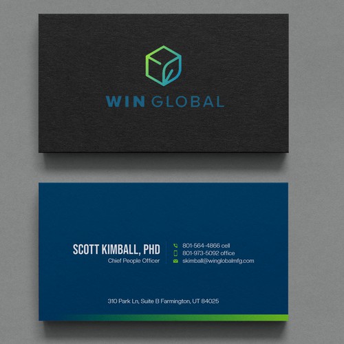 WIN Global Business Card Design Design by Xclusive16