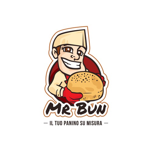 "Crea un logo per un fornitore specializzato di panini per hamburger, sandwich e panini in generale" winning Illustration or graphics
