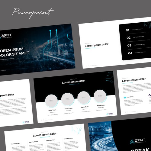 PPT template refresh for technology company Design by YuhuuSTD