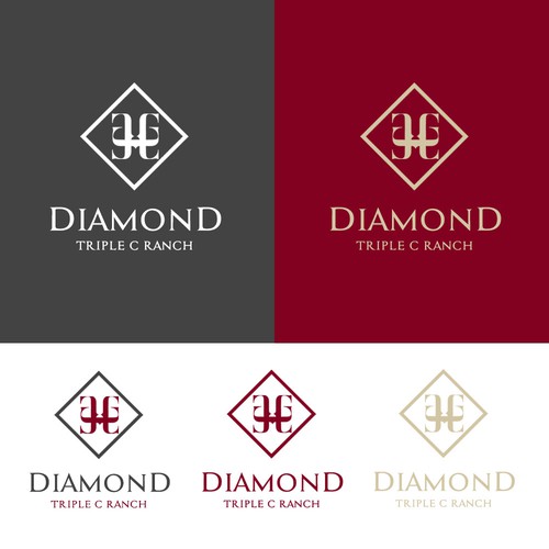 Diseño de Diamond Triple C Ranch Logo de Bea1990