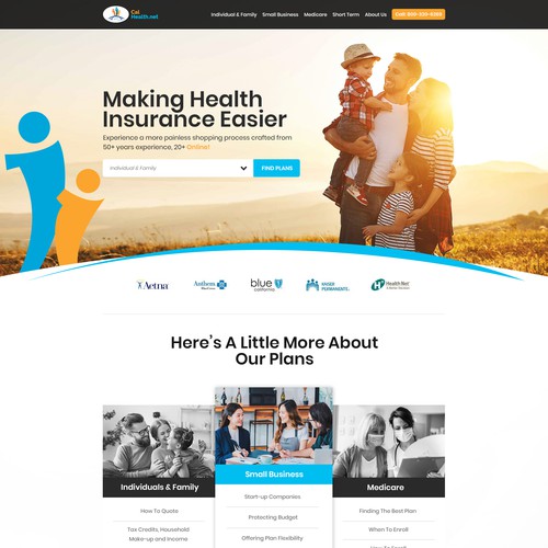 Established health insurance website in need of creative and original re-think Design réalisé par Maddy Creative