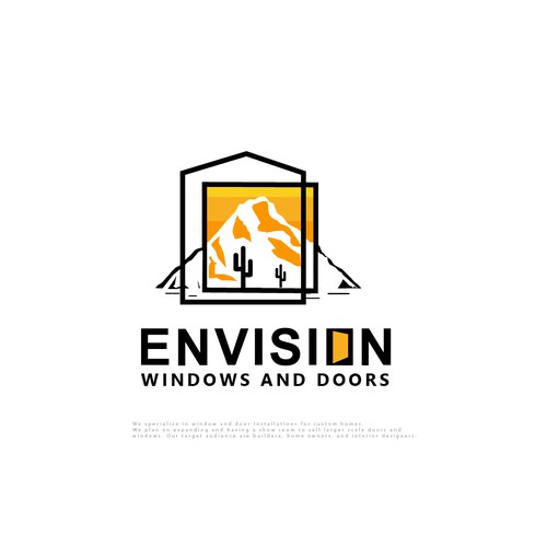 Design a modern eye-catching logo Window/Door company. Lets go! Design by designedbyjeriz▲