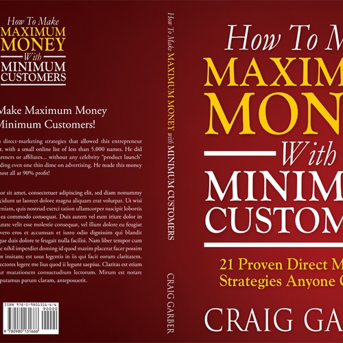 New book cover design for "How To Make Maximum Money With Minimum Customers" Réalisé par line14