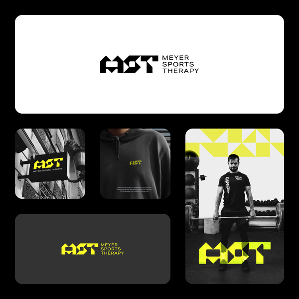 Modern typography logo concept