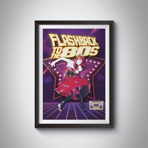 Poster for 1980s Pop Music Stage Show Design by DP Creative Studio