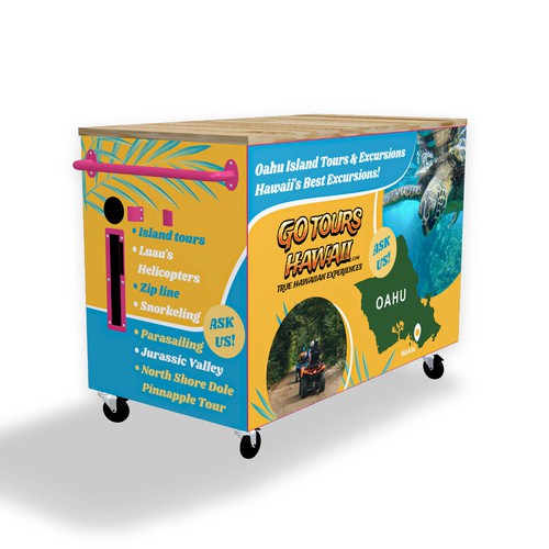 Kiosk signage design - Activity Booth Design by Vitalia.m