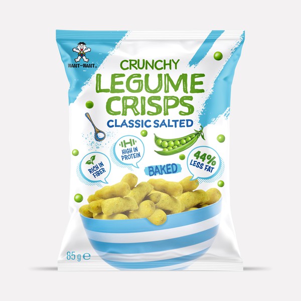 Legume Crisps Snack Packaging Design for European