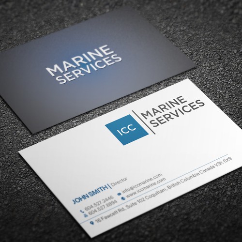 ICC Marine Business Cards Business card contest