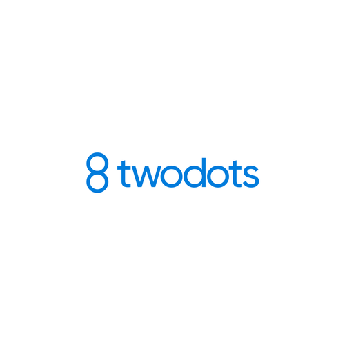 Two Dots Software Fraud Prevention Logo Design - Modern and Simple! Design by Kangozz™