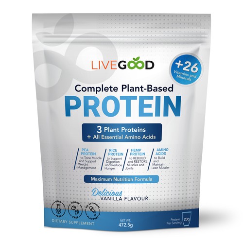 ***GUARANTEED PRIZE*** - LABEL DESIGN for Protein Powder -*****NEW***** Design by ag16