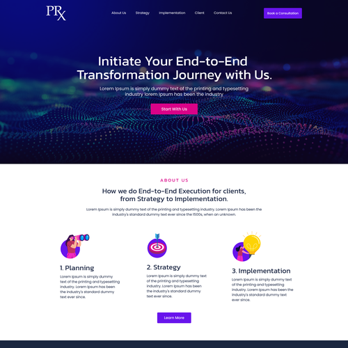 High-End Consulting Website Design Design by Web Hub