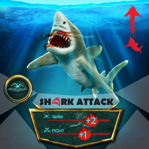 Designs | Design a Vicious Shark Attack Card the Players Won't See ...