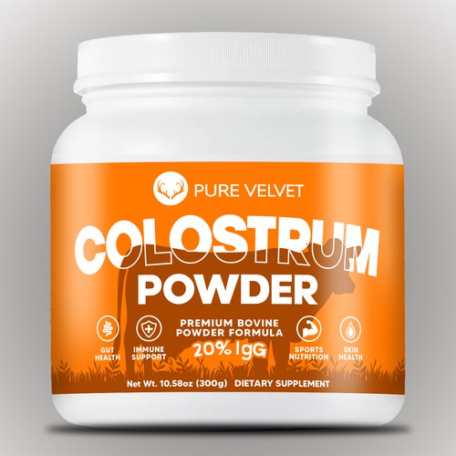 Design di Re-design Supplement Label to capture Amazon shopper attention & boost CTR - Colostrum Powder di Unik ART