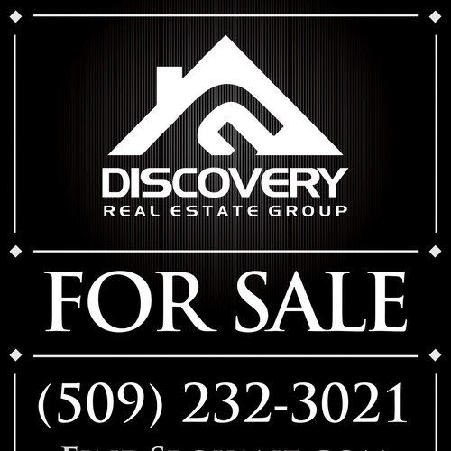 Create an elegant real estate sign that you will remember every time someone mention real estate Design by Drutu