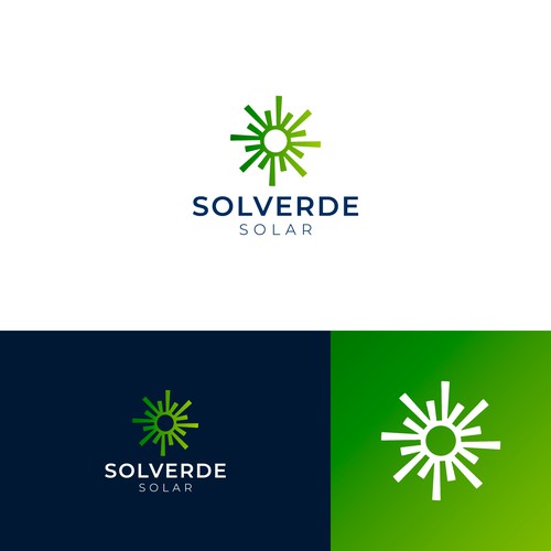 Clean logo for solar company Design by jomx