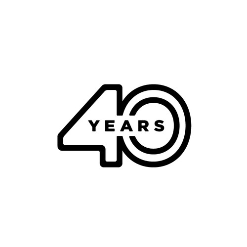 Looking for a modern, expressive 40 years jubilee logo Design by Murshedd3