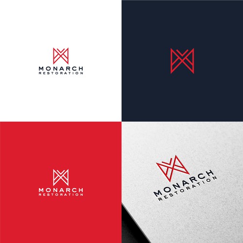 Design a modern clean logo package for a restoration company Design by Danny A
